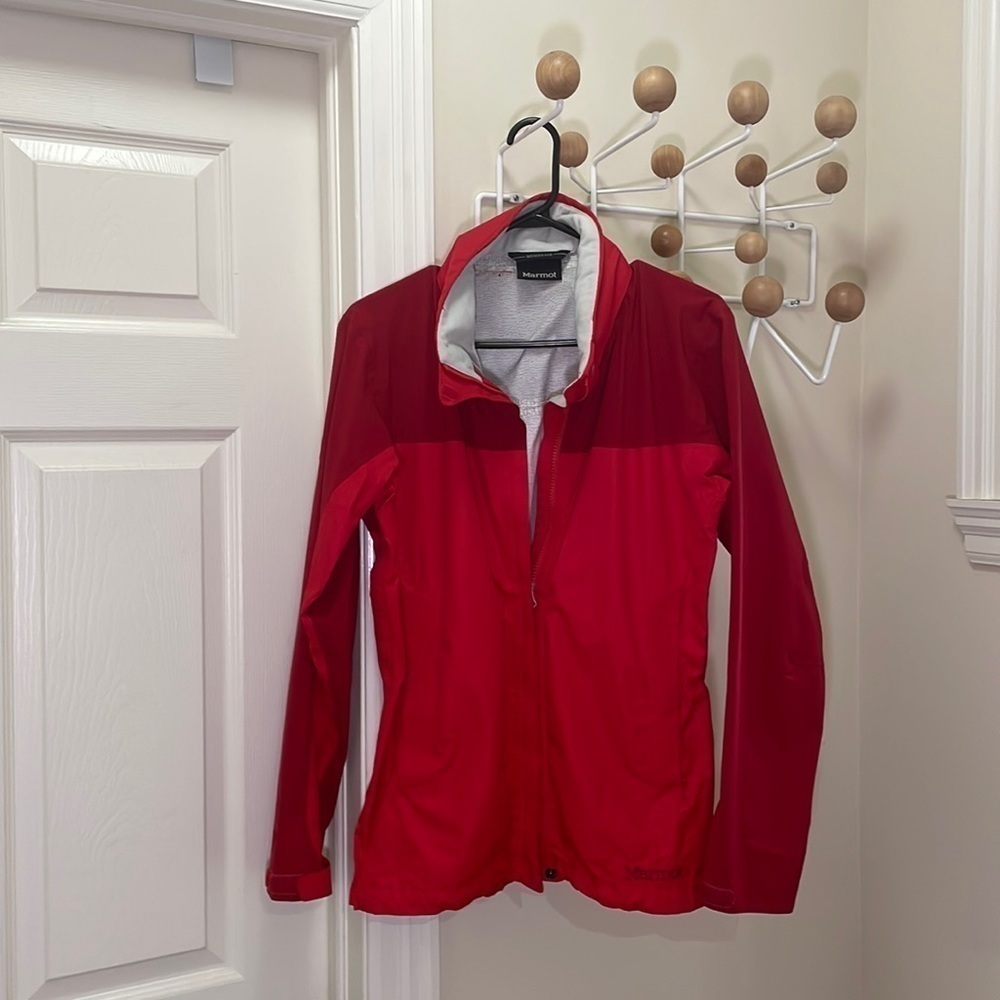 MARMOT - Hiking Outdoor Rain Jacket - Red - Small